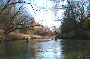 LLELA kayaking on Elm Fork