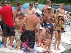 Party with the boat next to you