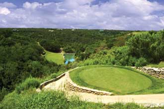 One of the par 3's at the Cliffs Golf Course