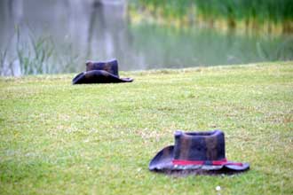 cowboy hat tee box markers