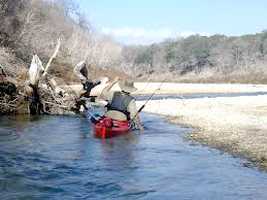 Fishing on the Lampasas River