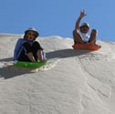 Down the 70' sanddunes at Monahans Sandhills State Park