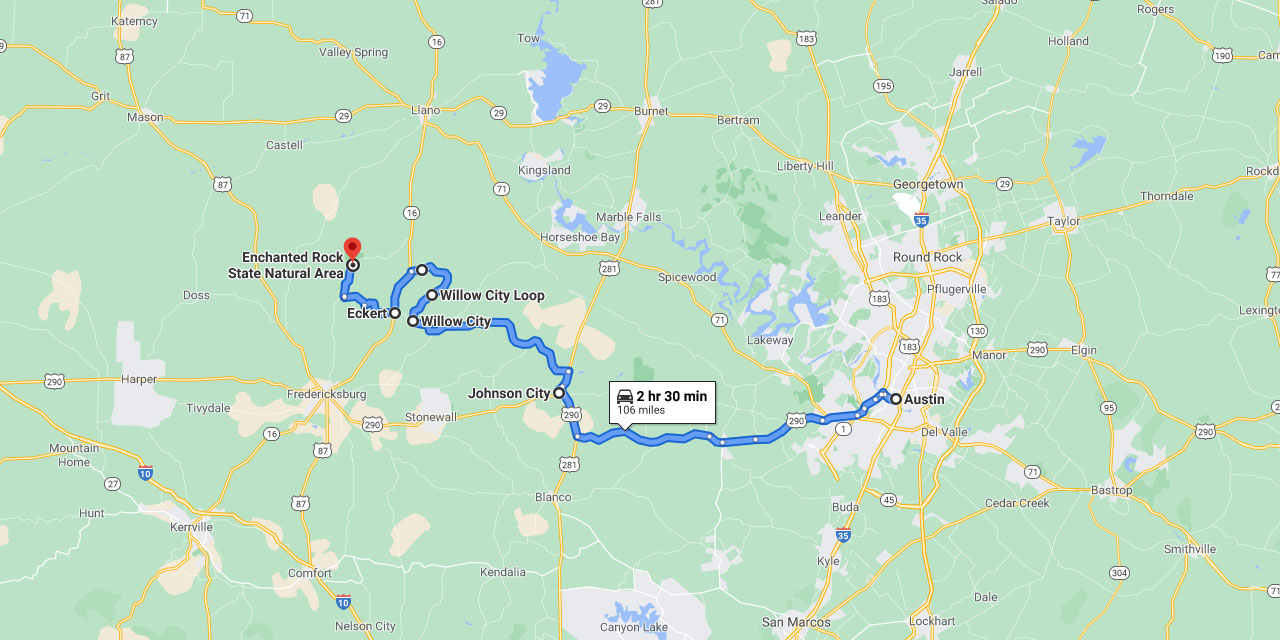 Scenic Drive On The Willow City Loop