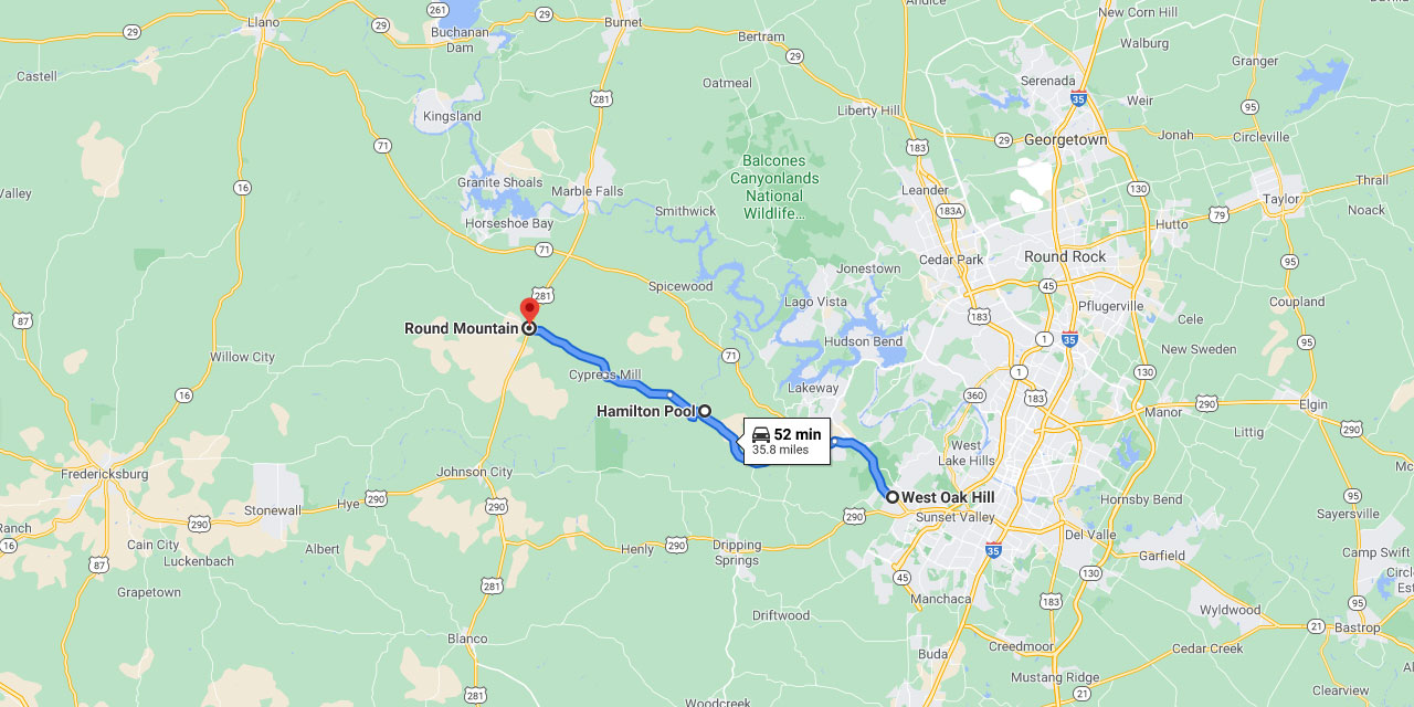 Scenic Drive To Hamilton Pool