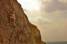Climbing the Rock
