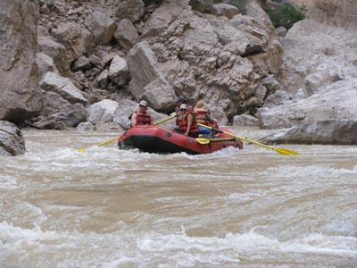 Rapids on the Rio Grande River in Texas
