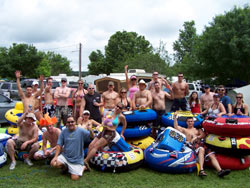 Getting ready to go tubing at Rio Raft & Resort
