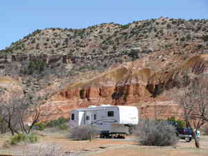 hiking and biking at Palo Duro Canyon