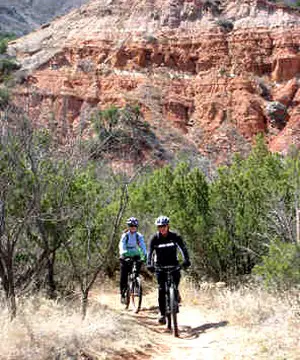 Biking at Palo Duro Canyon State Park