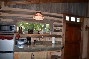 Grindewald Swiss log cabin kitchen