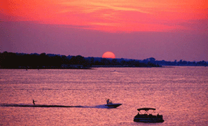 Lake Grapevine at sunset