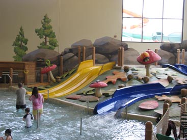 Young kids pools and slides at Great Wolf Lodge
