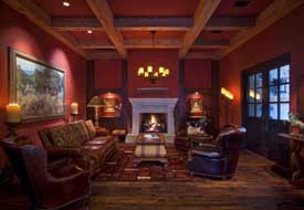 Living room at the Boot Ranch clubhouse