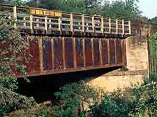 Railroad Bridge on Lake Mineral Wells State Park Trailway