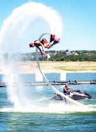 Flyboarding on Lake Travis with Aquafly
