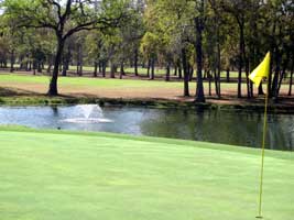 Golf hole at Stephen F Austin Golf Course