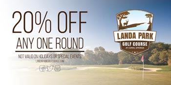 Golf Discount for Landa Park Golf Course