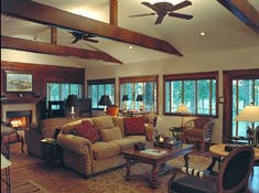 Living area of the stay and play at Blaketree National Golf Club