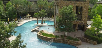 One of the pool areas at the Woodlands Resort & Conference Center
