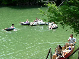 Tubing and canoeing the Guadalupe River
