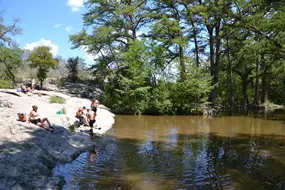 The natural swimming hole at Krause Springs