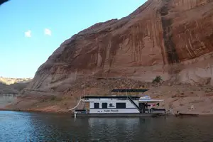 Our campsite on Lake Powell