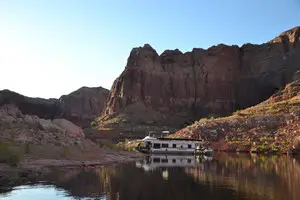 Houseboat camping
