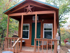 One of the cabins at North Side Marina & Resort