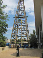 Oil well and more outside the East Texas Oil museum