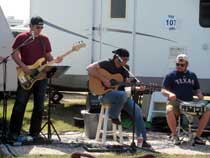 Music at the campsites at Larry Joe Taylor music festival
