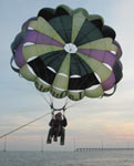 Parasailing at sunset on South Padre Island