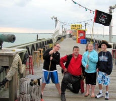 Our pirate on Pier 19 shortly after he surrendered