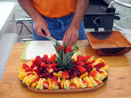 Fresh fruit aboard the Southern Wave