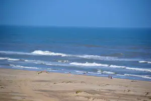 View of the beach at South Padre Island Adventure Park