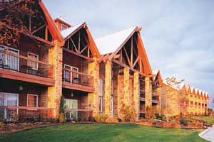 The Inn at the Cliffs overlooks has great rooms overlooking the lake