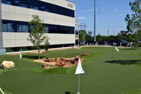 Putting Green at TopGolf