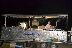 Cooking for late night fans at Friday Music Lineup at Cherokee Creek Music Festival