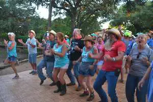 Dancing to 10 Toes Up at Thomas Michael Rileys Music Festival