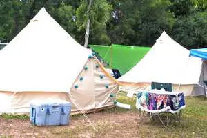 glamping tents Fans at Waterloo Festival 2018