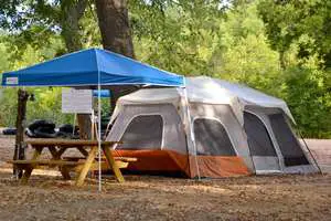 glamping tent at Blue River Camp