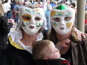 fans at Mardi Gras