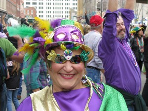 fans at Mardi Gras