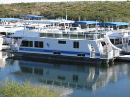 Forever Resort's Houseboats waiting for renters