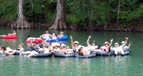Tubing on the Guadalupe River