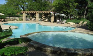 One of the fantastic pools at Rustic Creek Ranch
