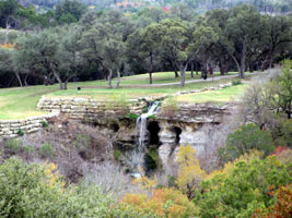The waterfall hole at The Retreat in Cleburne