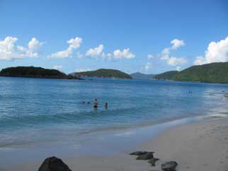 One of several beautiful St Thomas beaches