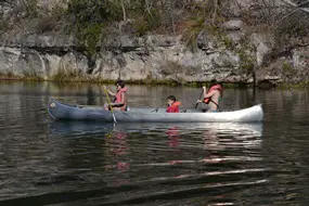Canoeing at Mo Ranch