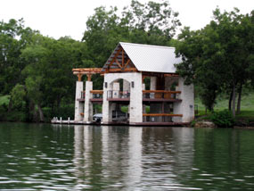 Just another boat house on Lake Austin
