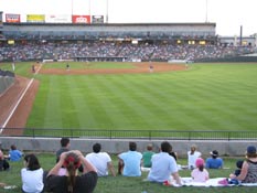 Great place to spread out at Dell Diamond